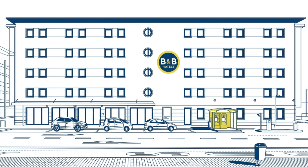 B&B Hotel in der Nähe des Flughafens Frankfurt-Hahn