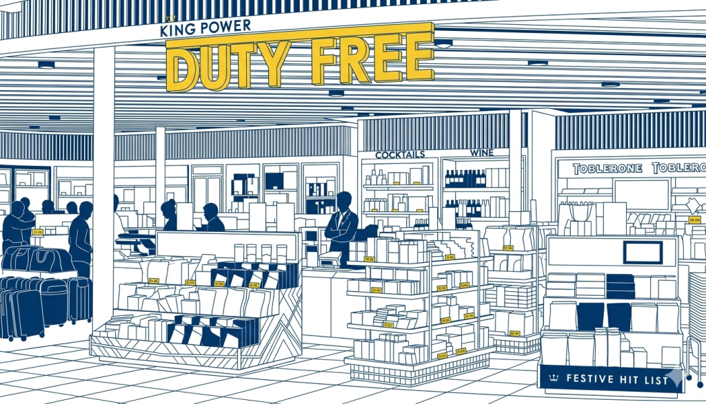 Duty-Free-Bereich am Flughafen Bangkok