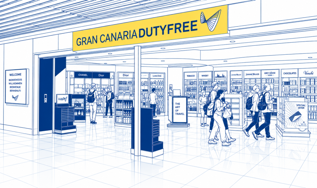Duty-free Shopping am Flughafen Gran Canaria