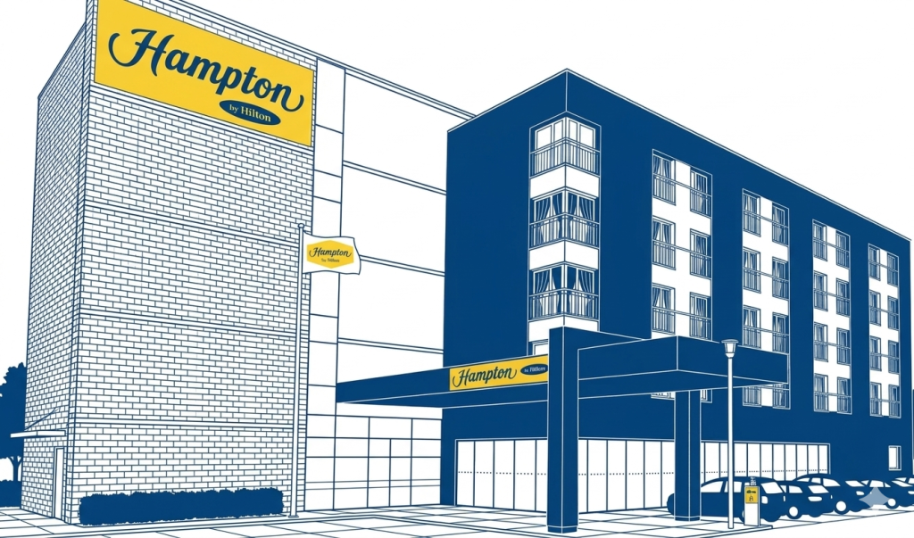 Hampton by Hilton Hotel direkt am Flughafen Danzig