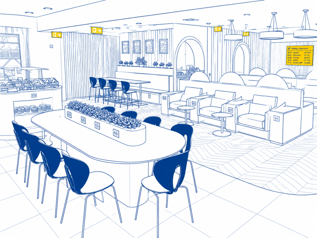 Prima Vista Lounge am Flughafen Thessaloniki