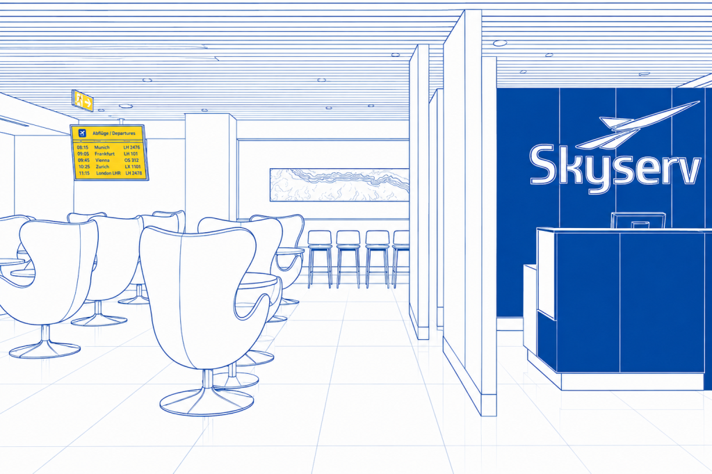 Skyserv Lounge am Flughafen Thessaloniki