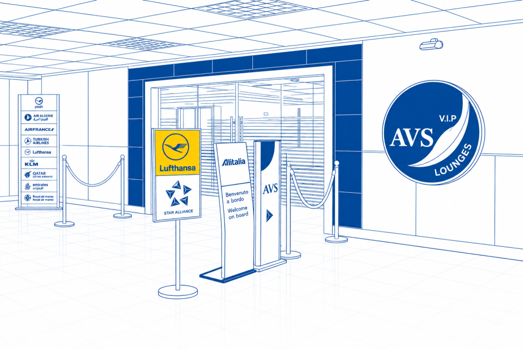AVS Salons VIP Lounges am Flughafen Tunis
