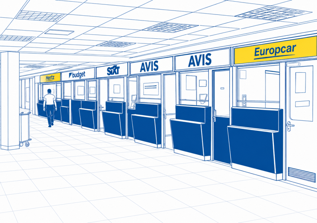 Autovermietungen am Flughafen Tunis