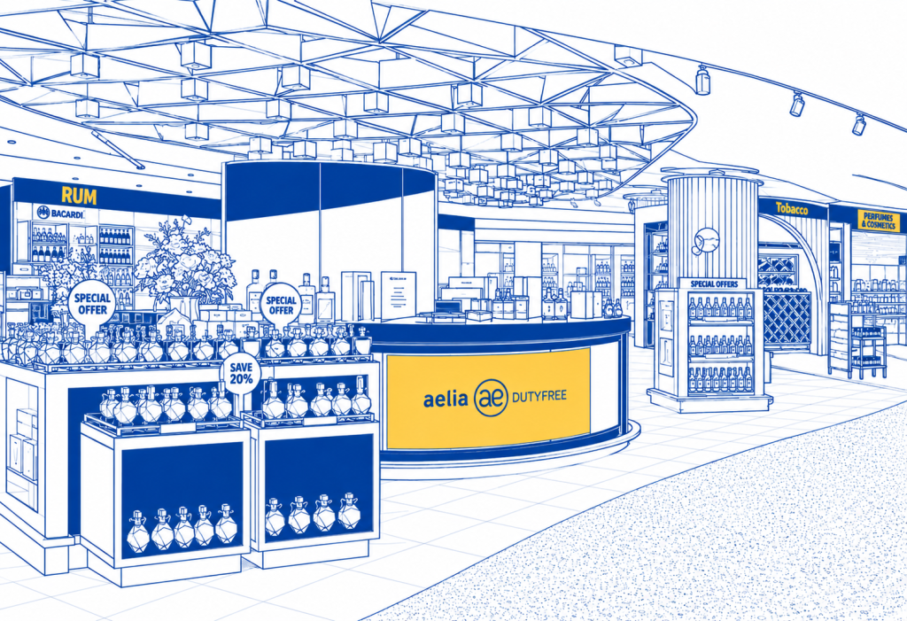 Duty-Free-Shopping am Flughafen Paphos