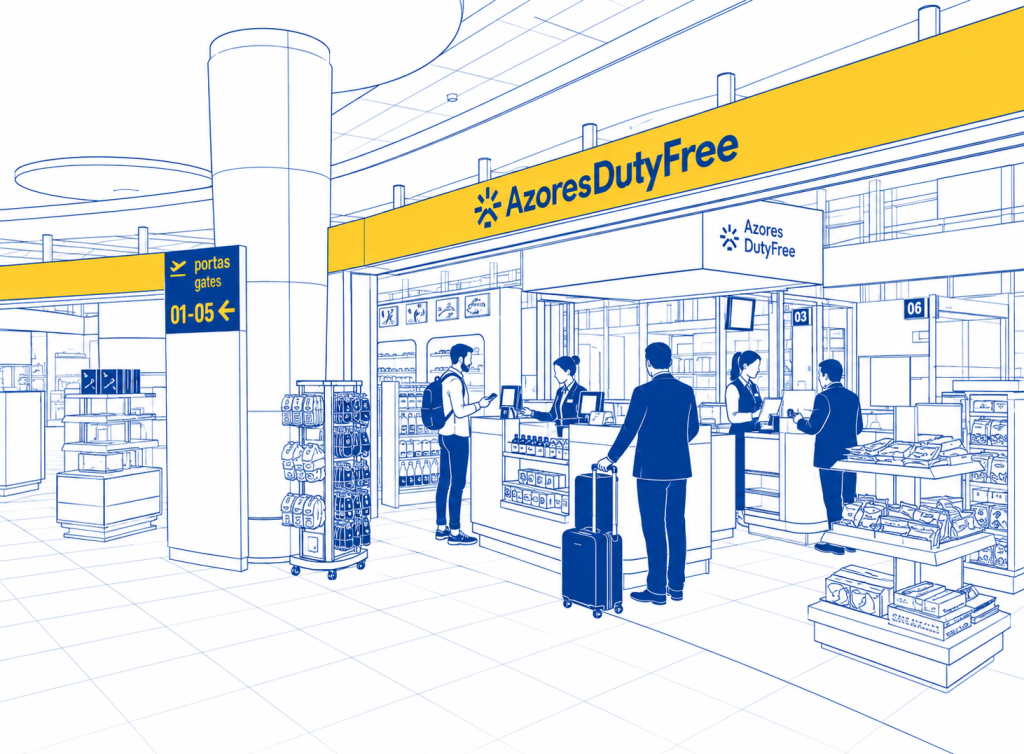 Duty-free Shopping am Flughafen Ponta Delgada