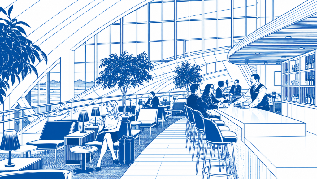 Star Alliance Lounge für internationale Flüge am Flughafen Los Angeles