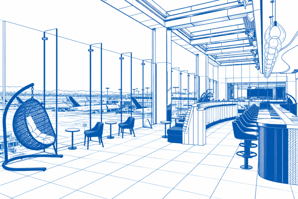 Virgin Atlantic Clubhouse Lounge am Flughafen Los Angeles