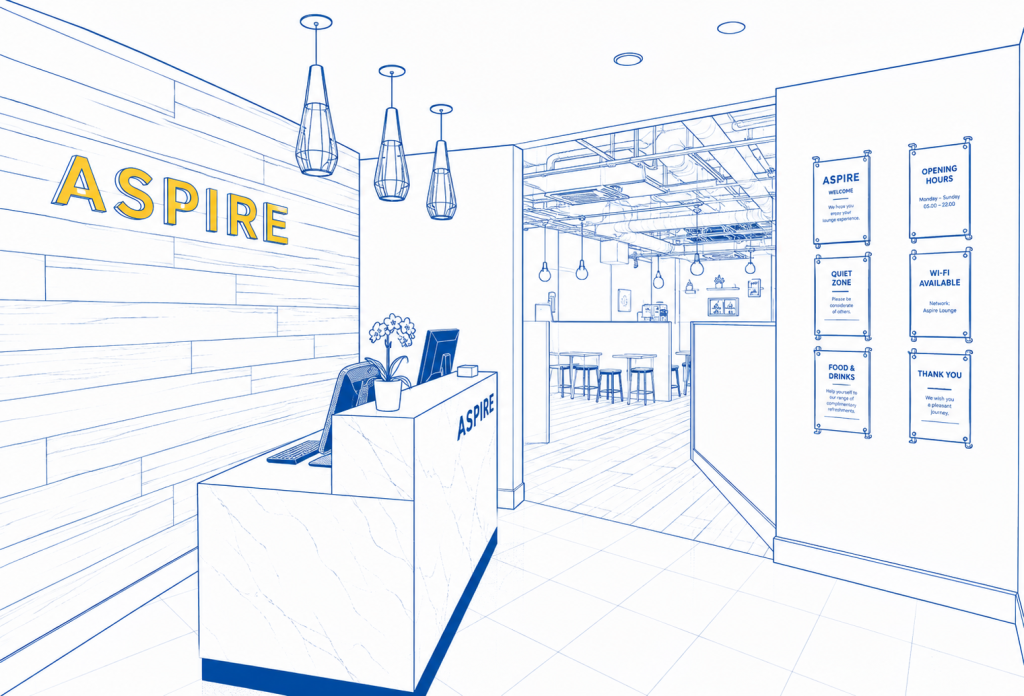 Aspire VIP Lounge am Flughafen Edinburgh