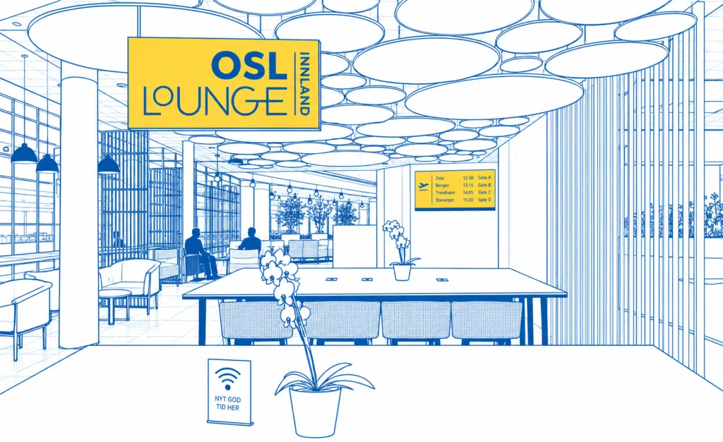 OSL Lounge Innland - VIP Lounge am Flughafen Oslo für Inlandsflüge