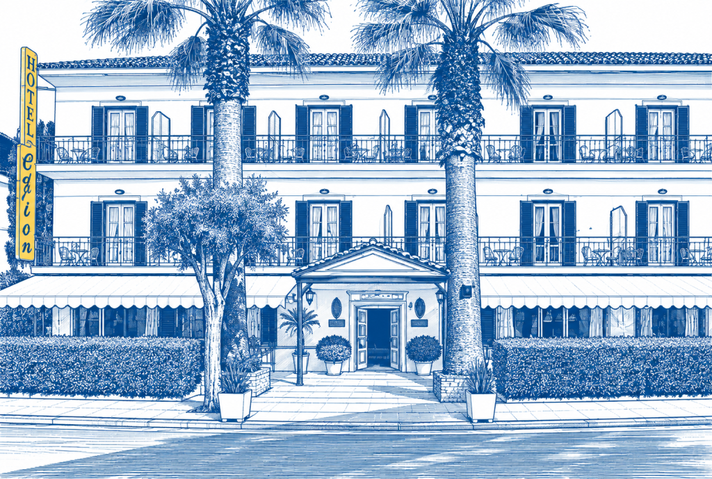Hotel Bretagne nahe des Flughafens Korfu