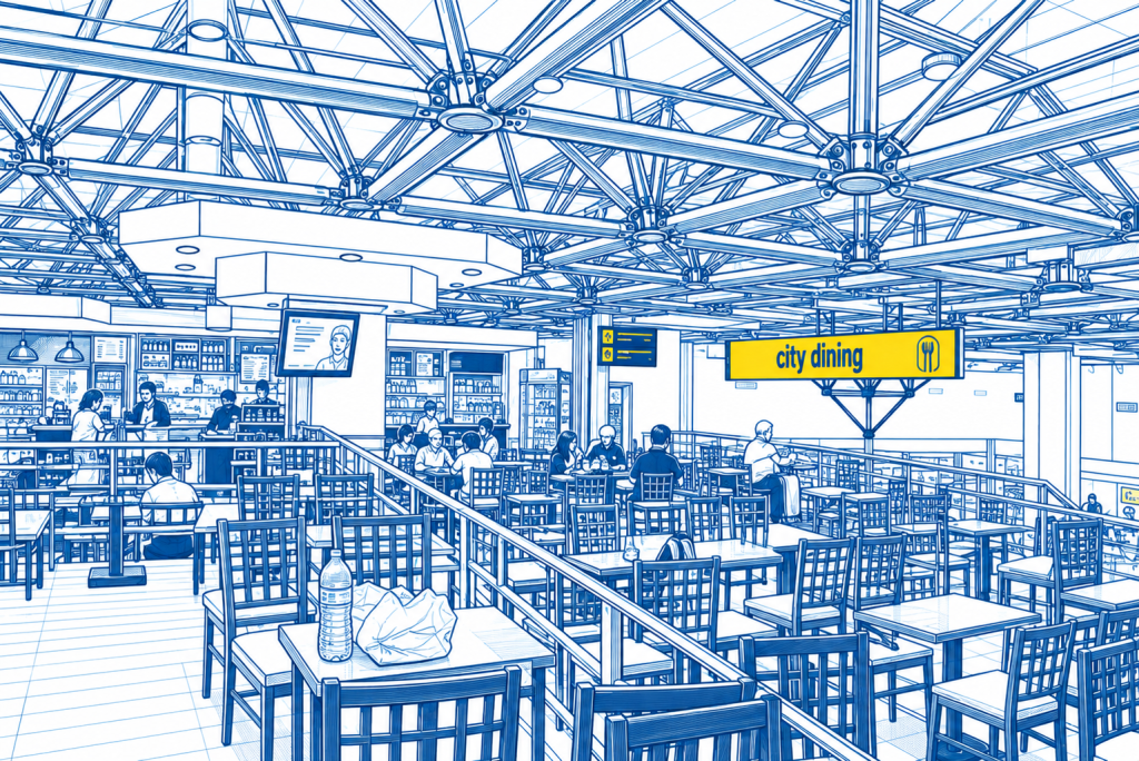 Gastronomie am Flughafen Korfu