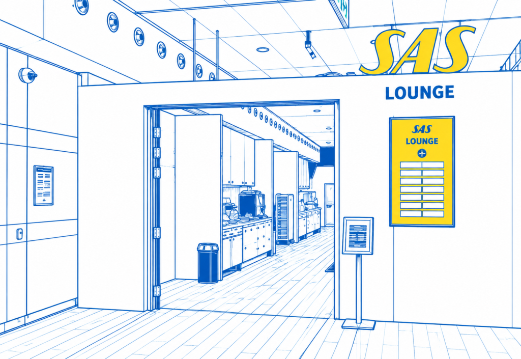 SAS Lounge am Flughafen Stockholm Arlanda