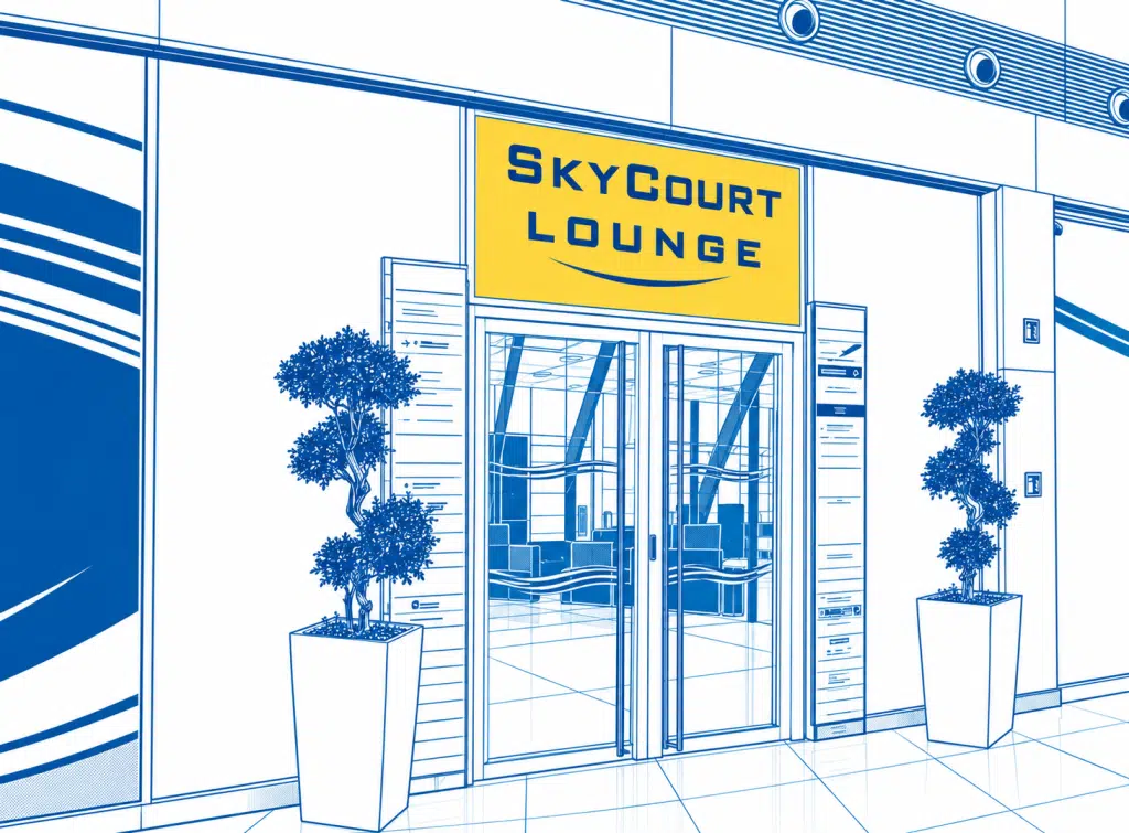 SkyCourt Lounge am Flughafen Budapest