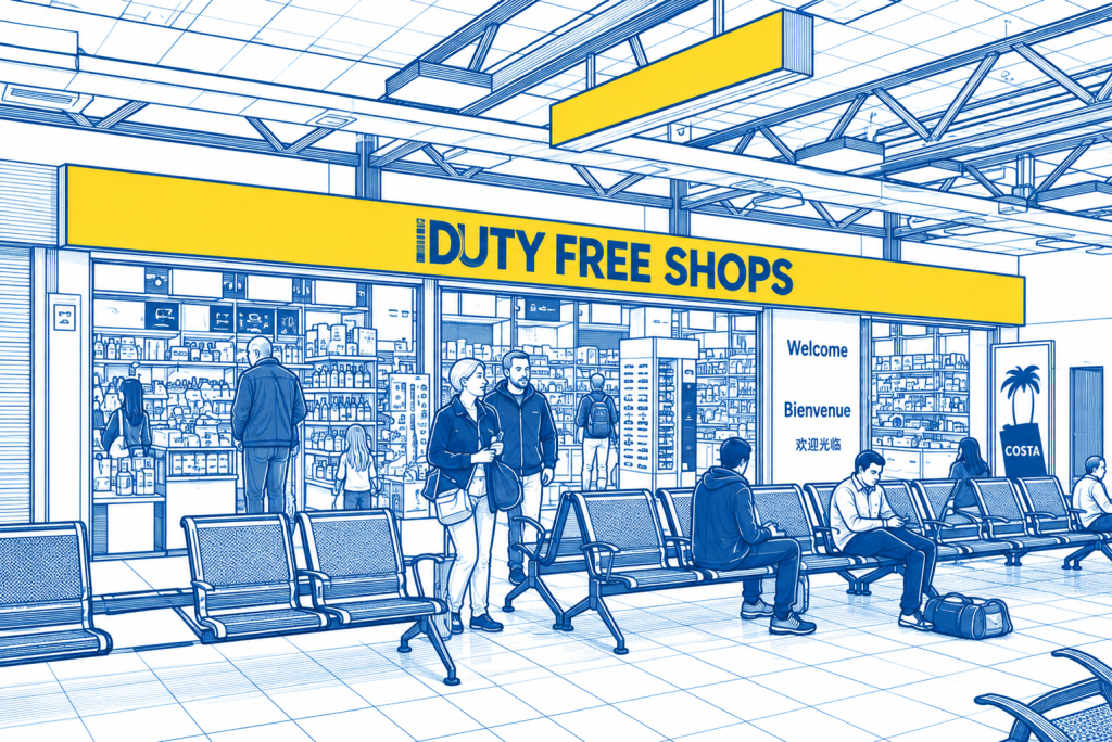 Duty-Free Shops am Flughafen Korfu
